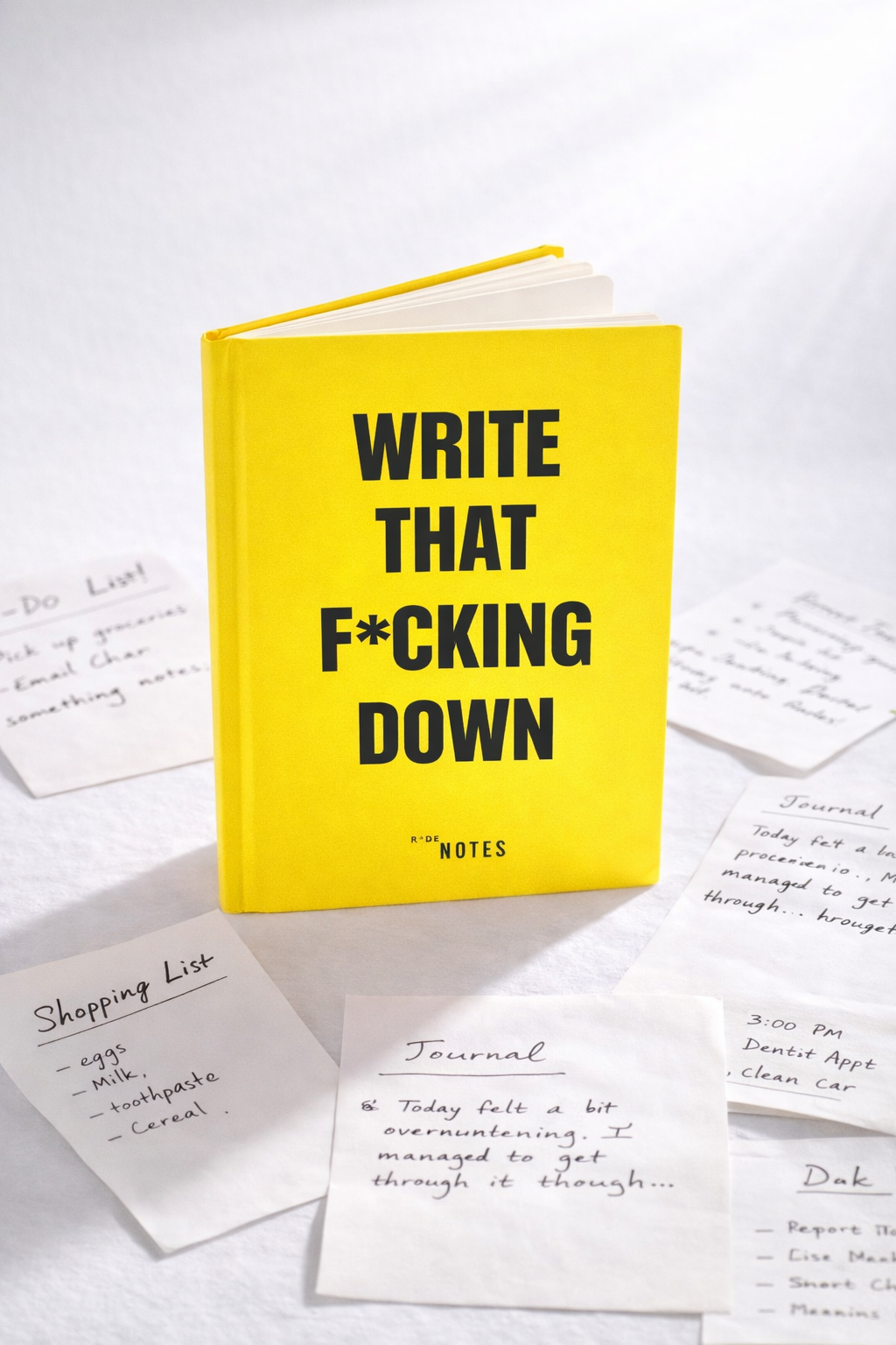 WRITE THAT F*CKING DOWN